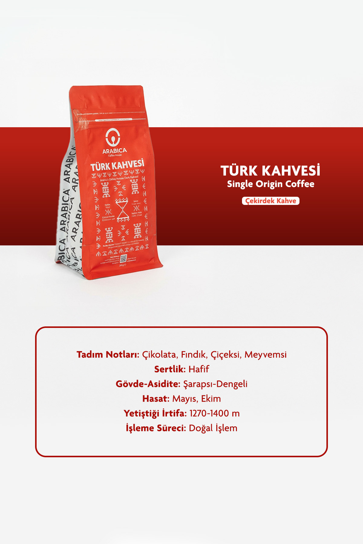 ARABICA COFFEE HOUSE TÜRK KAHVESİ 250 GR - Görsel 3