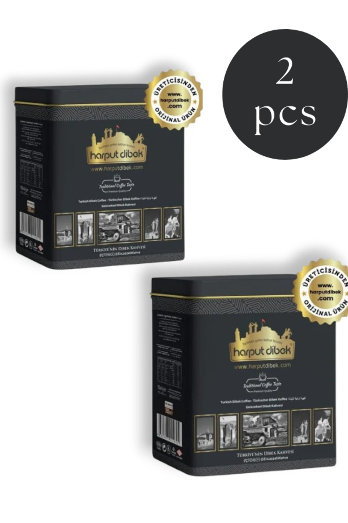 HARPUT DİBEK Harput Dibek Kahvesi Teneke Kutu 250 gr 2li