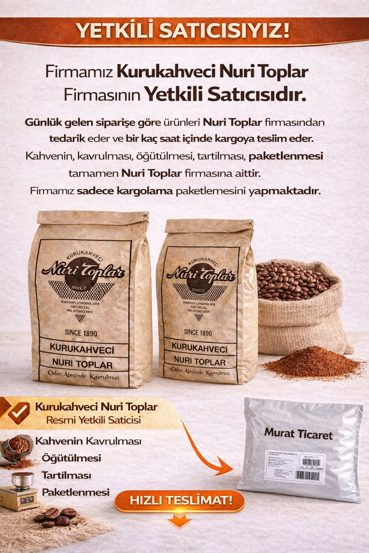 Nuri Toplar Kavrulmuş Türk Kahvesi - Görsel 2