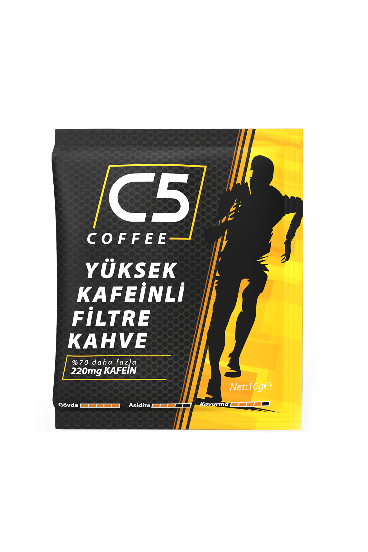 Coffee C5 Yüksek Kafeinli Pratik Filtre Kahve | Filtresi İçinde | 20'li 2 Kutu | Coffee C5 - Görsel 2