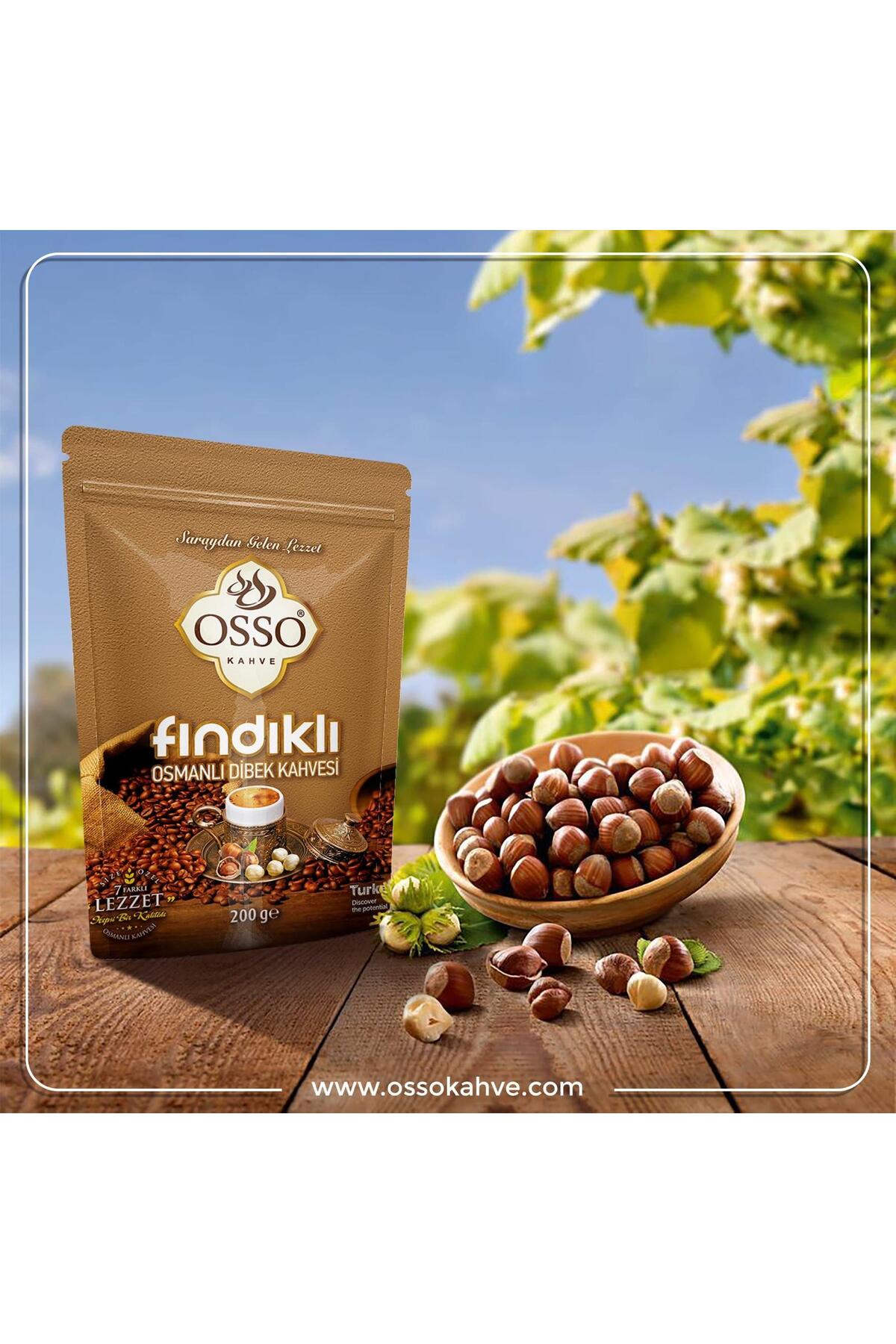 Osso 3’lü Fındıklı Osmanlı Dibek Kahvesi(3X200=600gr) - Görsel 2