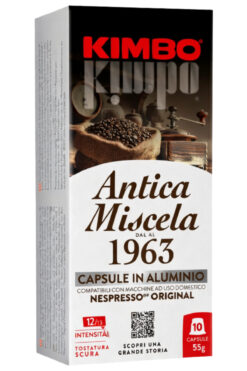Kimbo Antica Miscela 100% Arabica Nespresso Uyumlu Kapsül Kahve (Alüminyum) (10’lu Kutuda)
