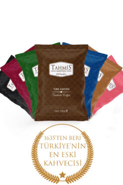 Tahmis 7'li Türk Kahvesi Seti 100 G (damla Sakızlı-çilekli-menengiç-osmanlı-dibek-kakule-türk)