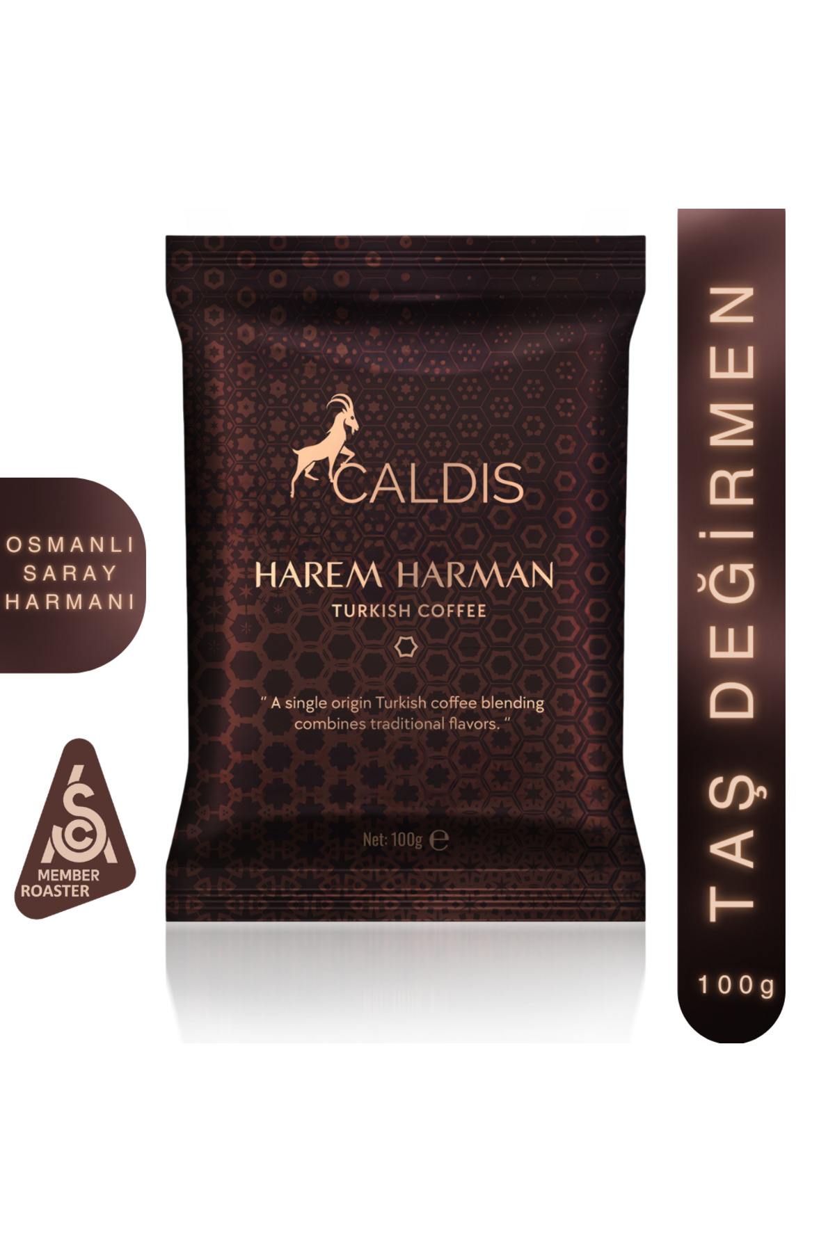 Caldis ® Harem Harman™ 100 gr Türk Kahvesi (Saray Harmanı & Taze Kavrum & Taze Öğütüm)