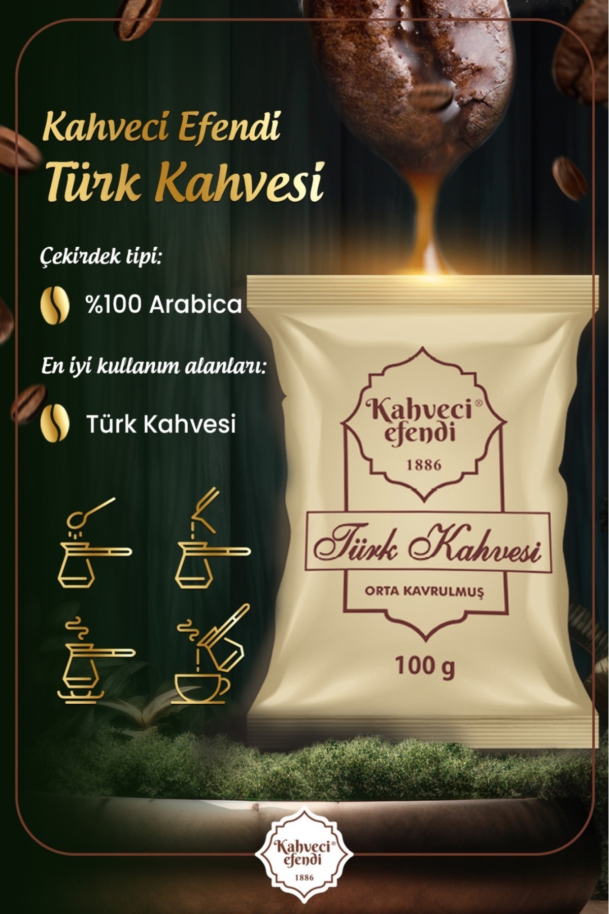 kahveciefendi Türk Kahvesi 100 gr - Görsel 3