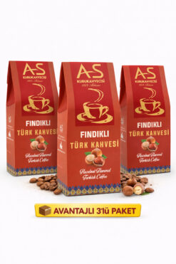 AS Kurukahvecisi Fındıklı Türk Kahvesi 100 Gr. X 3 Adet