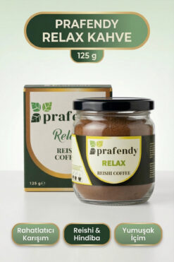 prafendy RELAX Kahve | Reishi Mantarı | Karahindiba | Denge, Sakinlik ve Sindirim Desteği | 125g