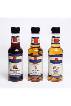 Simonelli Kahve ve Kokteyl Şurup Seti 3x250 ml - Toffe Nut, Çikolatalı Kurabiye, Hindistan Cevizi