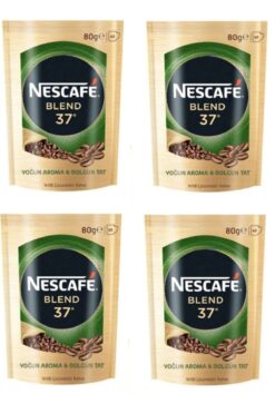 Nescafe Blend 37 Yoğun Aroma & Dolgun Tat Eko Paket 80 grx4
