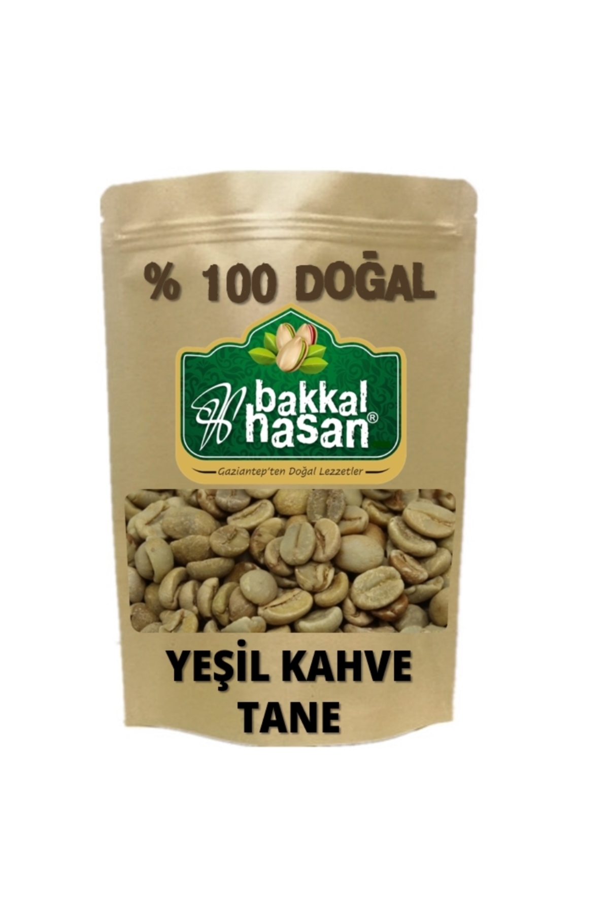Bakkal Hasan Gaziantep %100 Doğal Tane Yeşil Kahve Katkısız 25 gr - Görsel 2