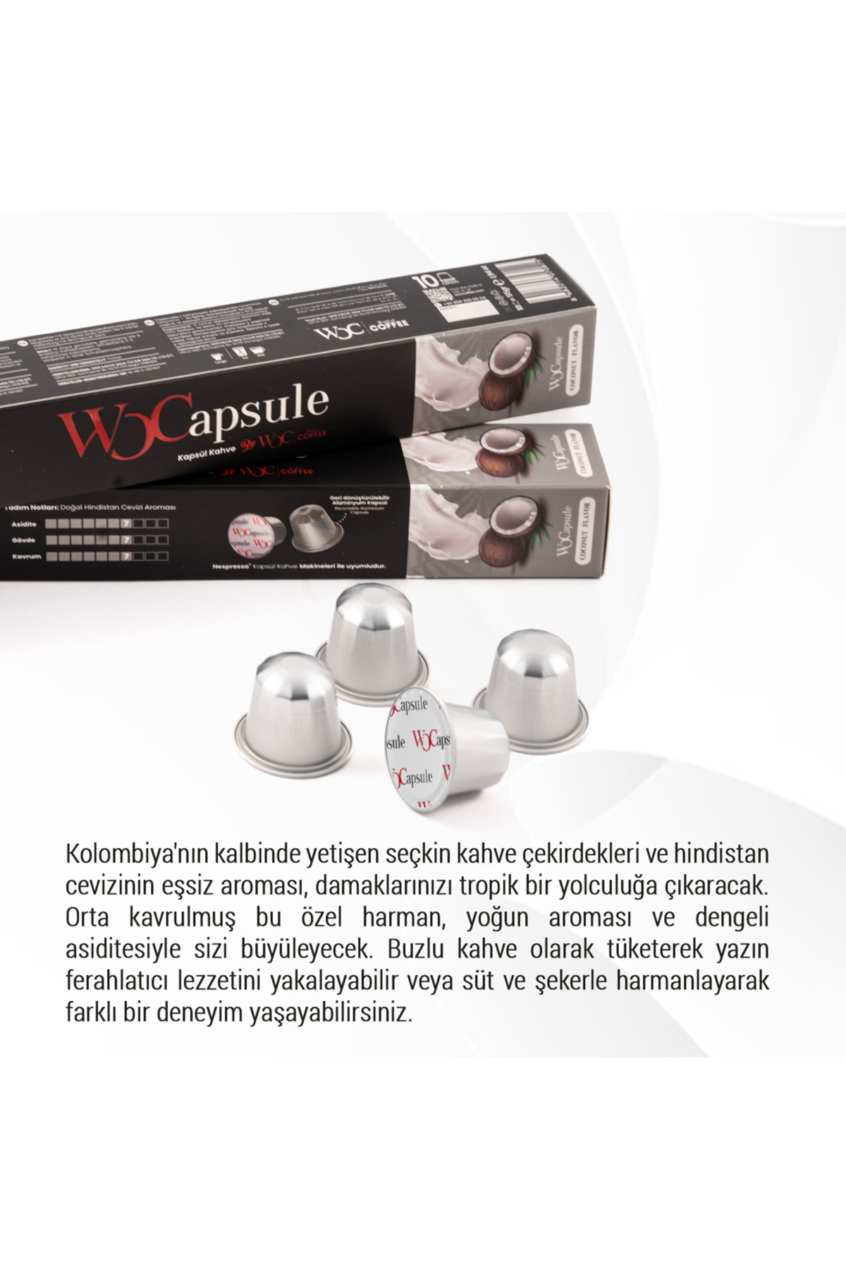 WOC COFFEE WOCapsule Nespresso Uyumlu Kapsül Kahve 60'li Tanışma Paketi - Görsel 2