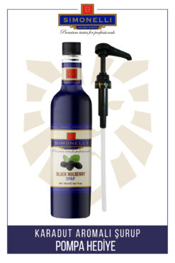 Simonelli Kahve Ve Kokteyl Şurubu Karadut Aromalı 700 ml Pompa Hediyeli