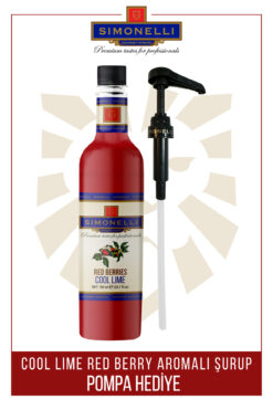 Simonelli Cool Lime Red Berry Özü 700 ml Pompa Hediyeli