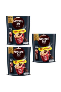 Nescafe Ekstra 3ü 1 Arada 16,5 gr X 10 Lu Ekonomik Paket 3 Adet