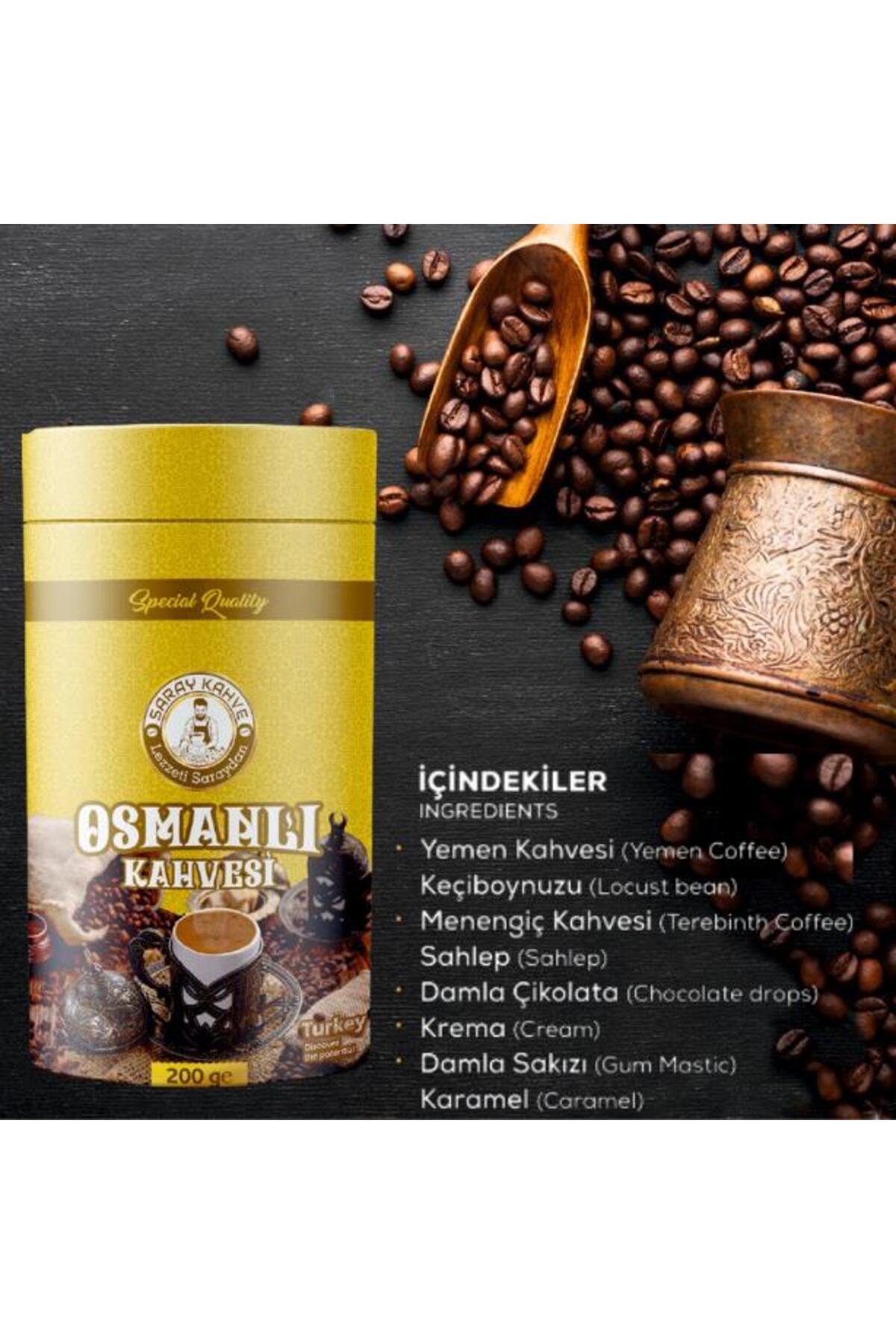 SARAY KAHVE Osmanlı Kahvesi 200 gr - Görsel 2