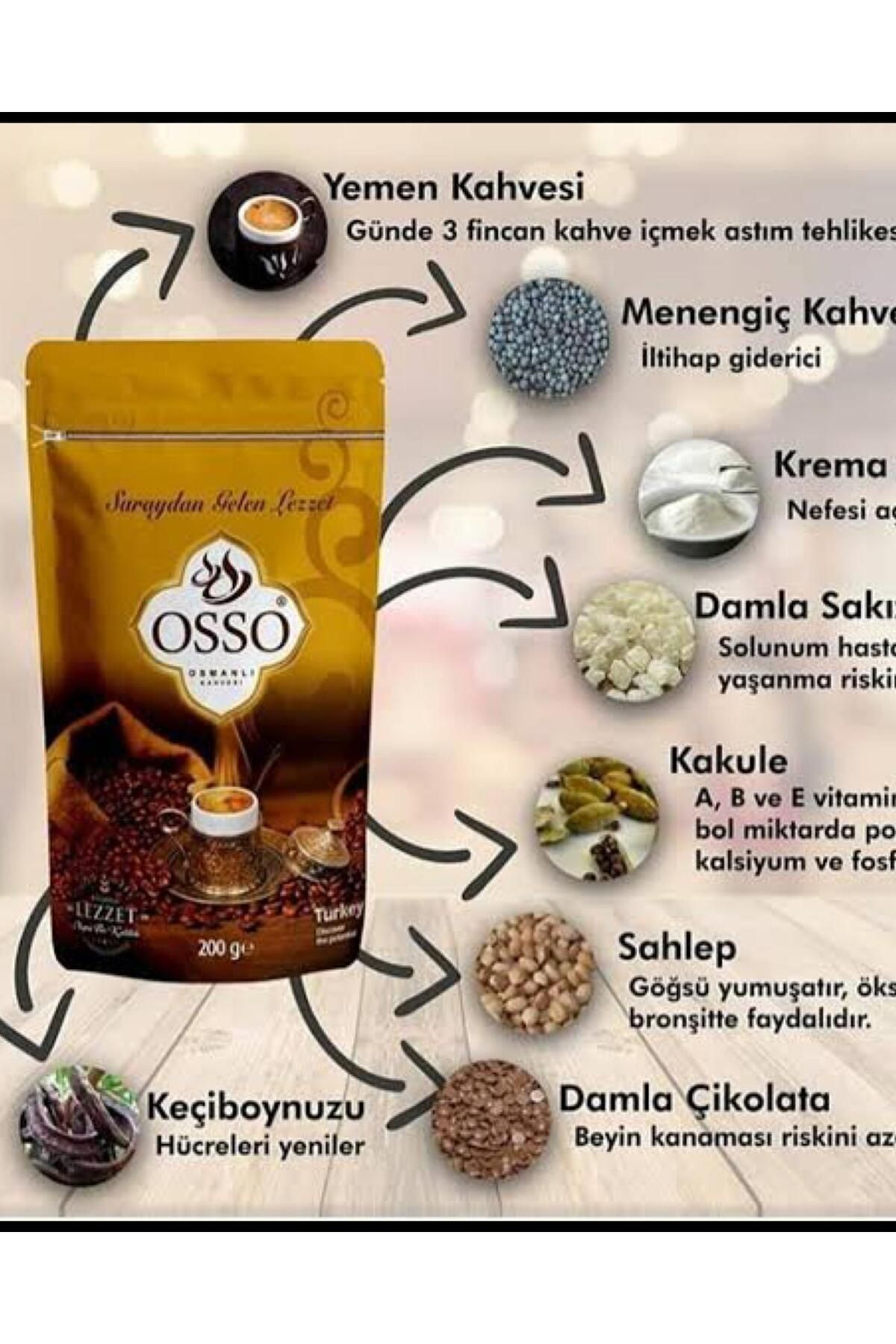 OSSO KAHVE Osso Osmanlı Kahvesi 500 Gr X 2 Adet - Görsel 2