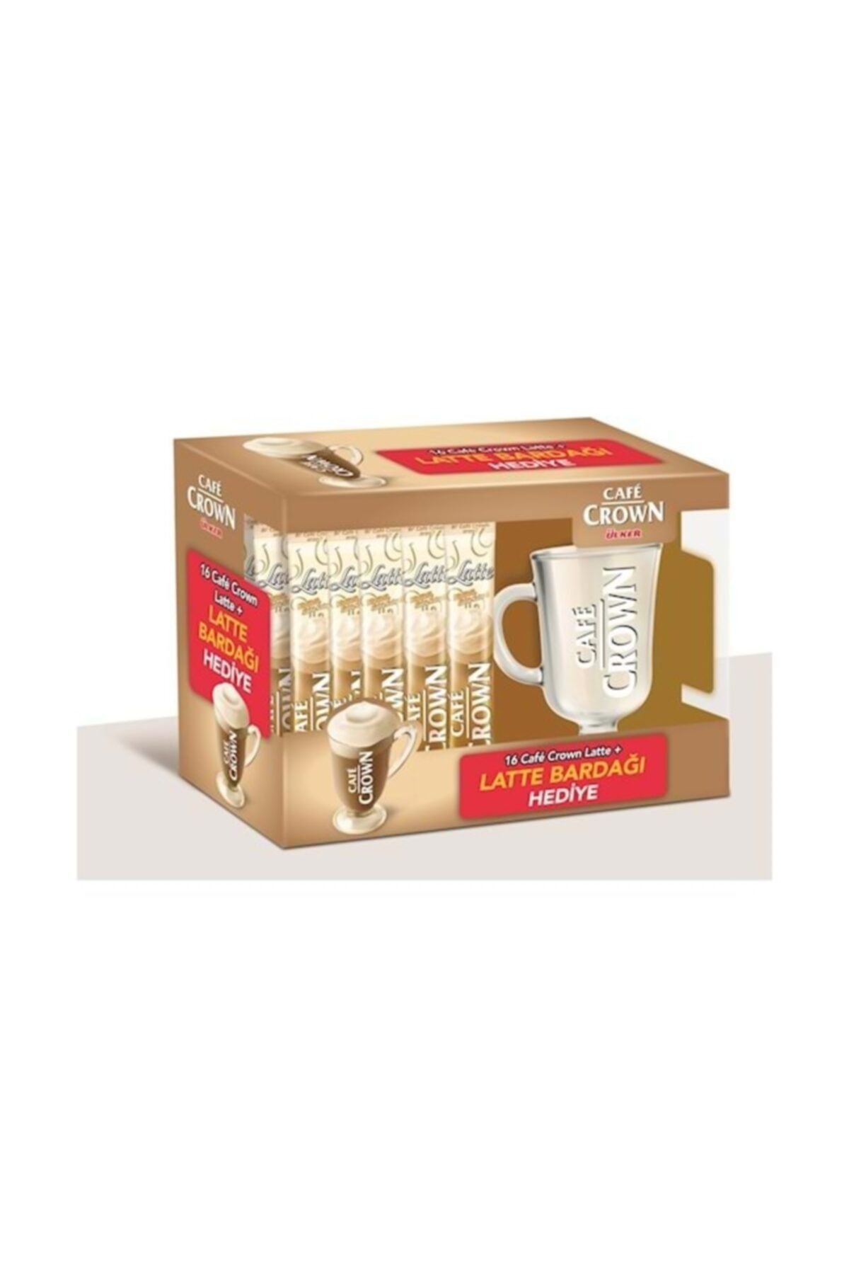 Cafe Crown Latte Kupa Latte Bardak Hediyeli 16 Adet