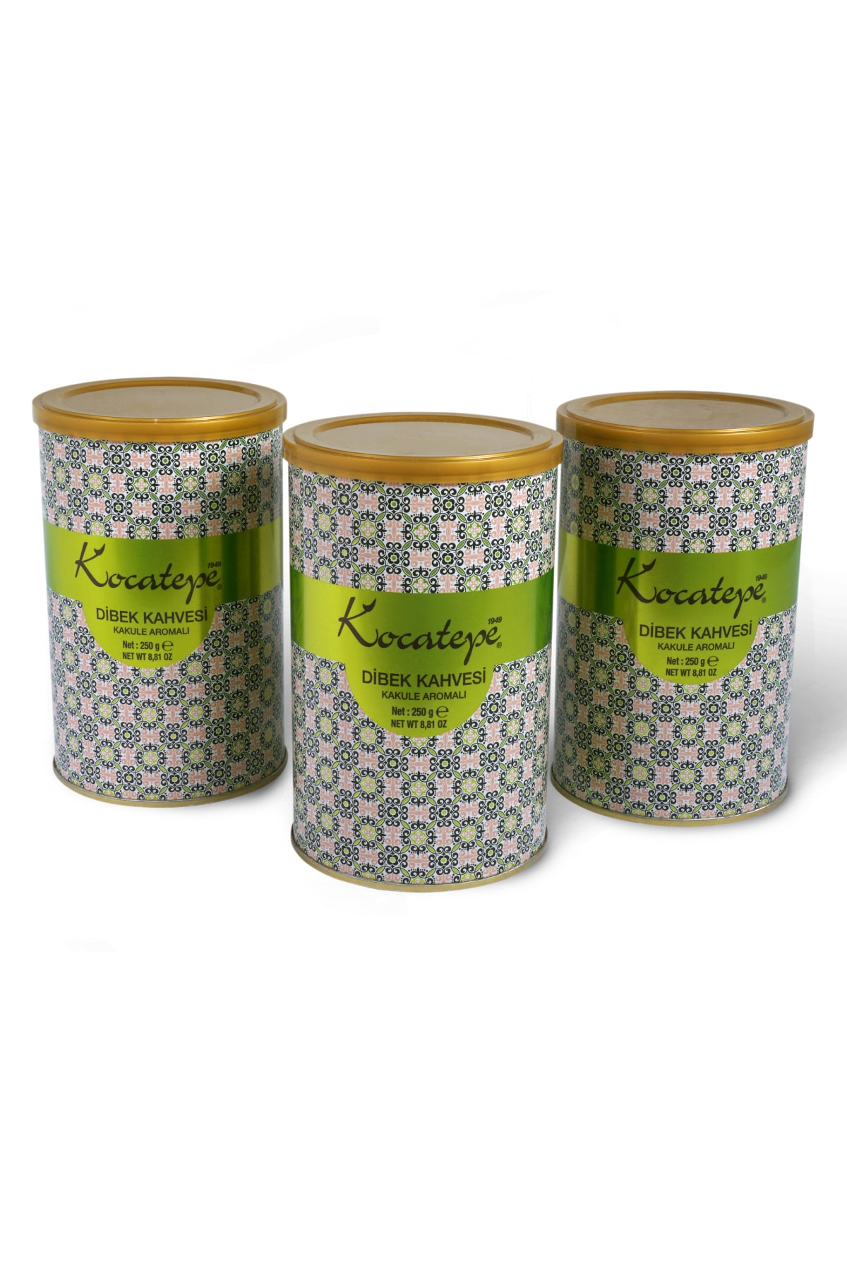 KOCATEPE KAHVE Teneke Dibek Kahvesi 250 gr 3'lü Paket