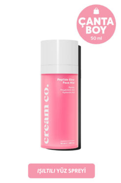 Cream Co. Nemlendirici Aydınlatıcı Yüz Spreyi | Peptit Face Mist | Ektoin Hyaluronik Asit | Tüm Cilt Tipleri