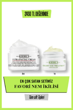 Kiehl's Ultra Facial Cream & Avokadolu Göz Kremi Favori Nem İkilisi Seti