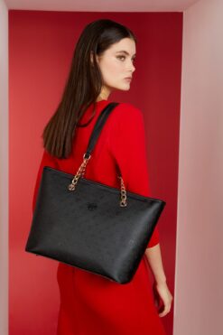 Pierre Cardin Yeni Siyah  Print Kadın Omuz Çantası 05PO22Y1546