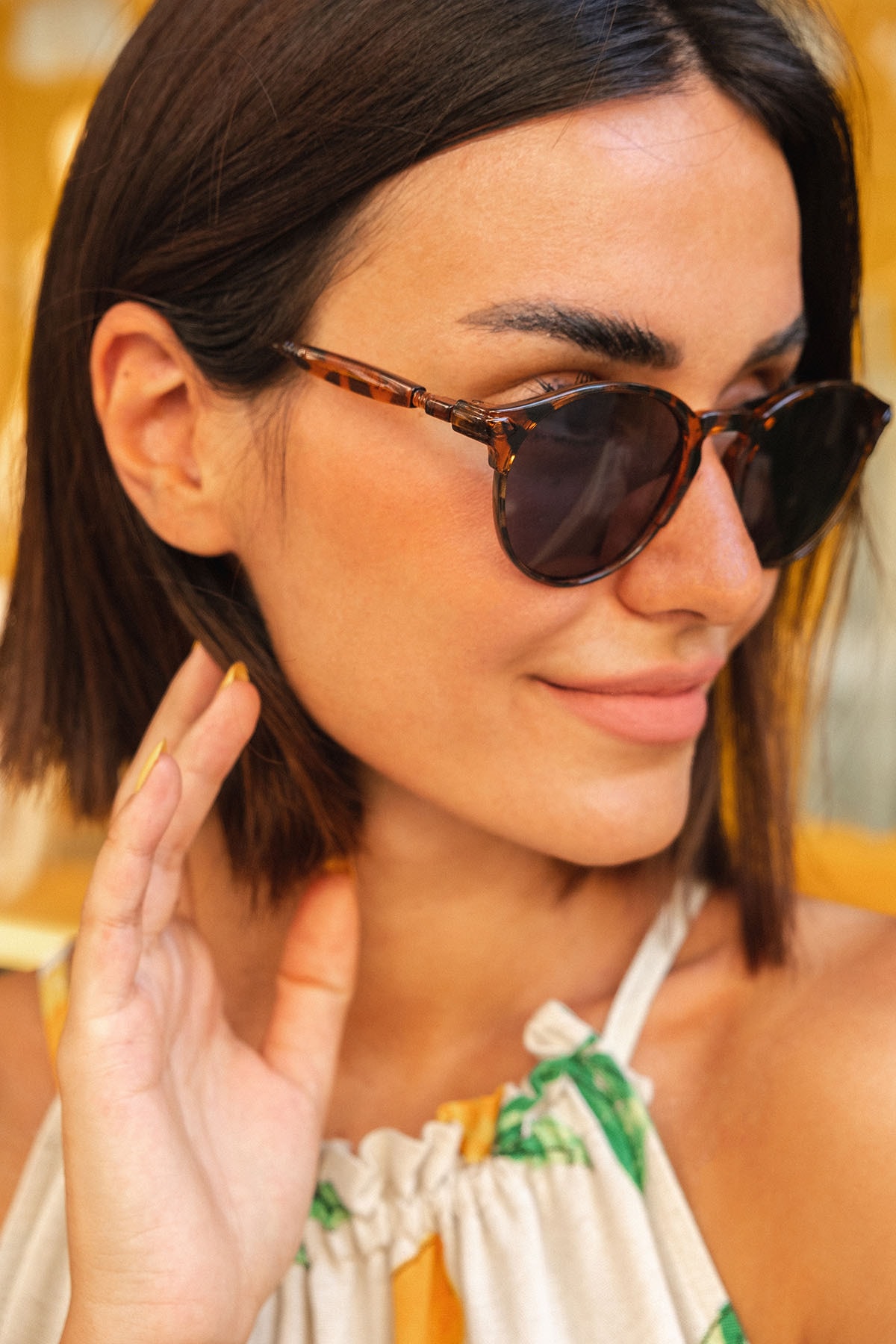 Monvago Mv 21871-3 Leopar Oval Kadın Güneş Gözlüğü - Görsel 2