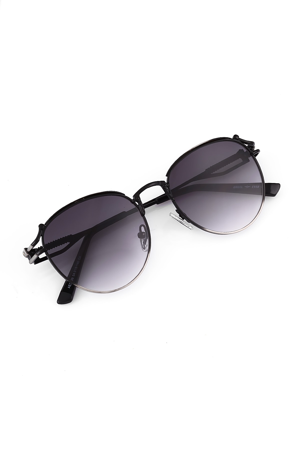 Angel Eyes Siyah Mat Cam Siyah Metalik Çerçeve Unısex Güneş Gözlüğü - Görsel 2