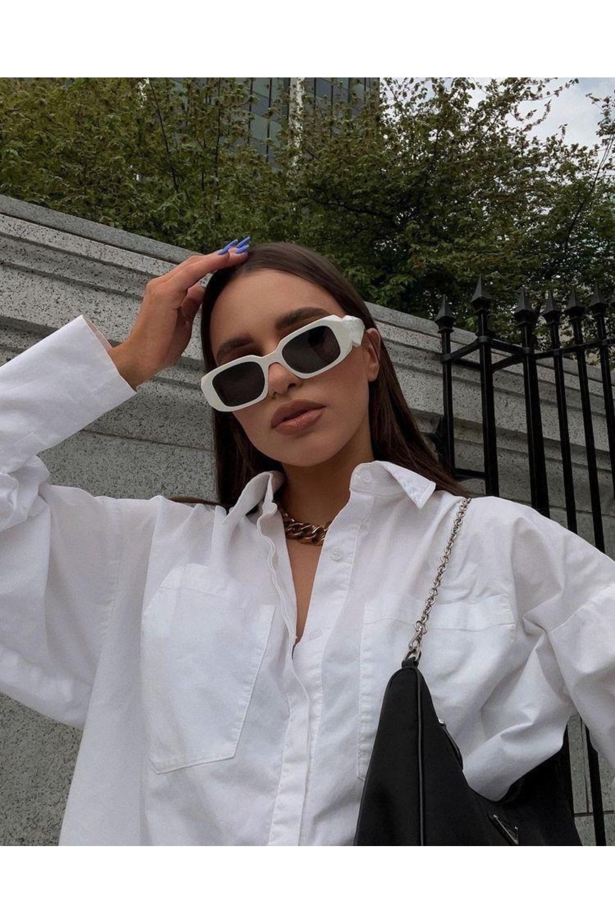 Goldmine Unisex Pearl Güneş Gözlüğü - Görsel 2