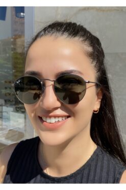 Ray-Ban Rb3447 029 50 Round Metal Siyah Çerçeveli Unisex Güneş Gözlüğü