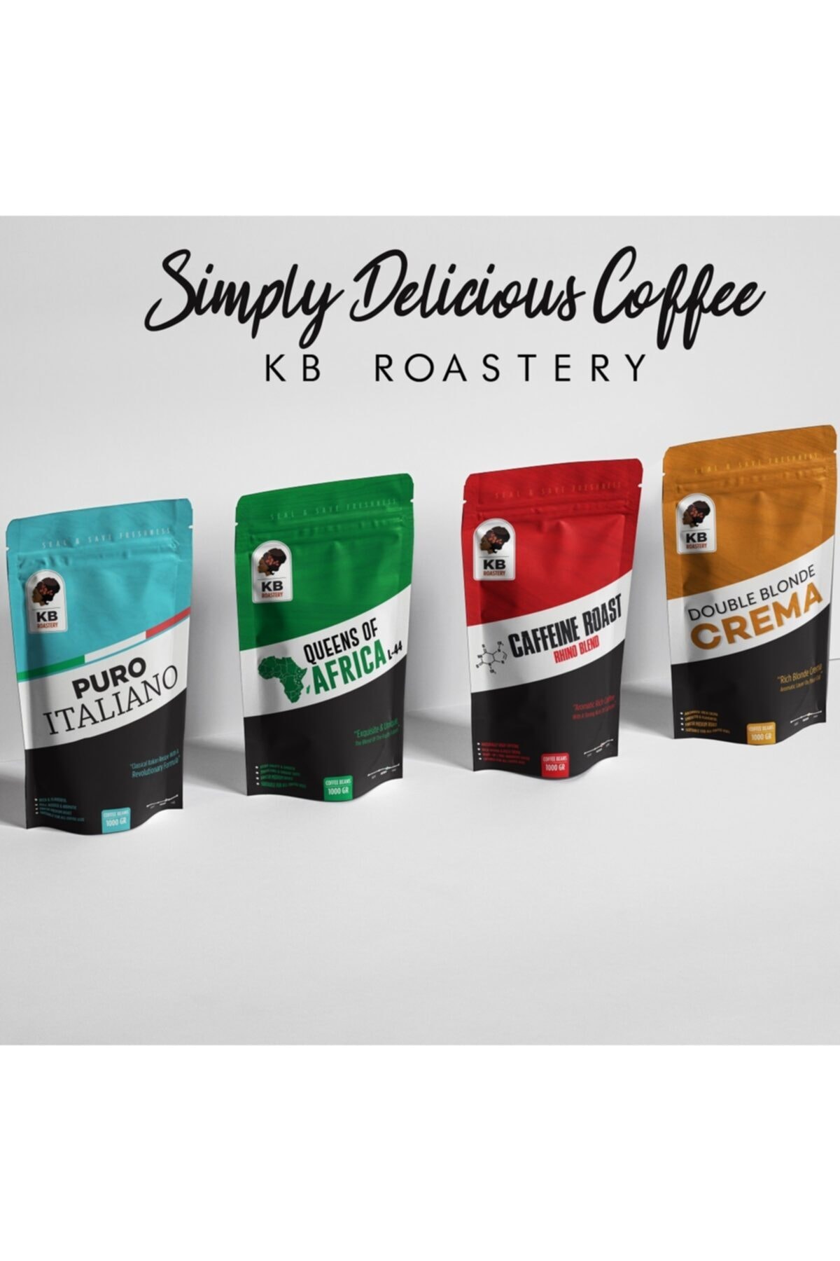 KOFFIEBOON Queens Of Africa - 1 Kg - Çekirdek Kahve - - Görsel 3