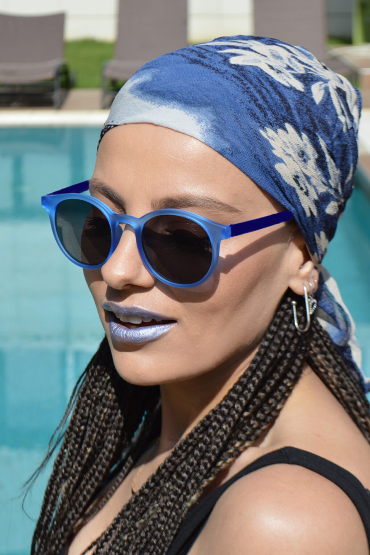 By Harmony Bh 2180 Mavi Unisex Güneş Gözlüğü - Görsel 2