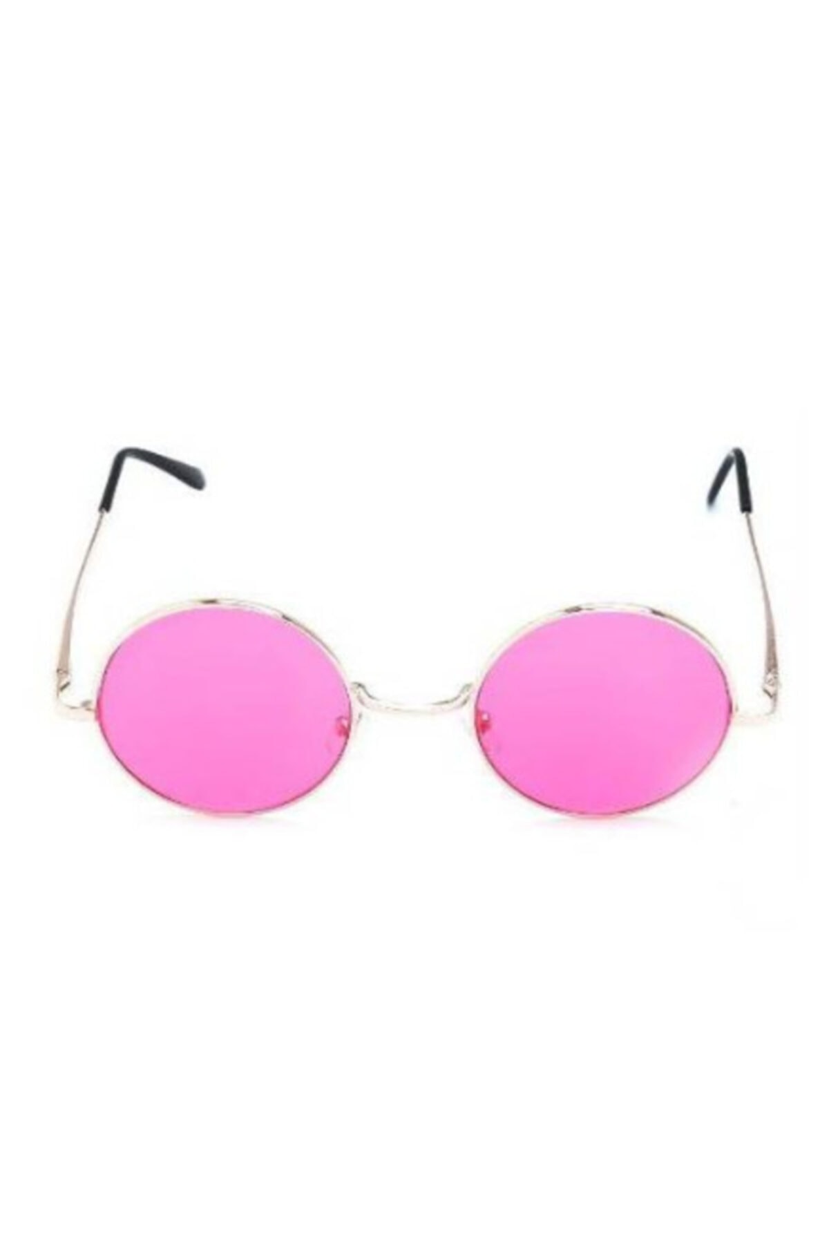 MOBGİFT John Lennon Güneş Gözlüğü Yuvarlak Pembe Camlı - Görsel 2