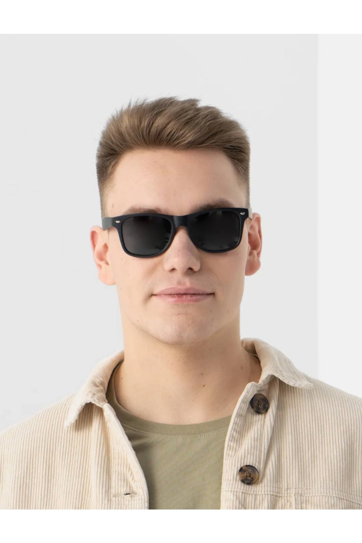 STAOOM Wayfarer Eğimli Siyah Güneş Gözlüğü - Görsel 2