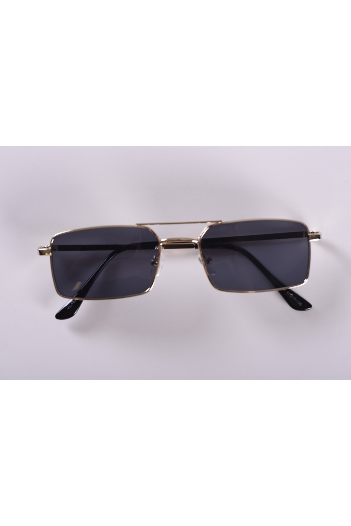 ModaMacit MM201 Unisex Dikdörtgen Siyah Cam Güneş Gözlüğü - Görsel 2