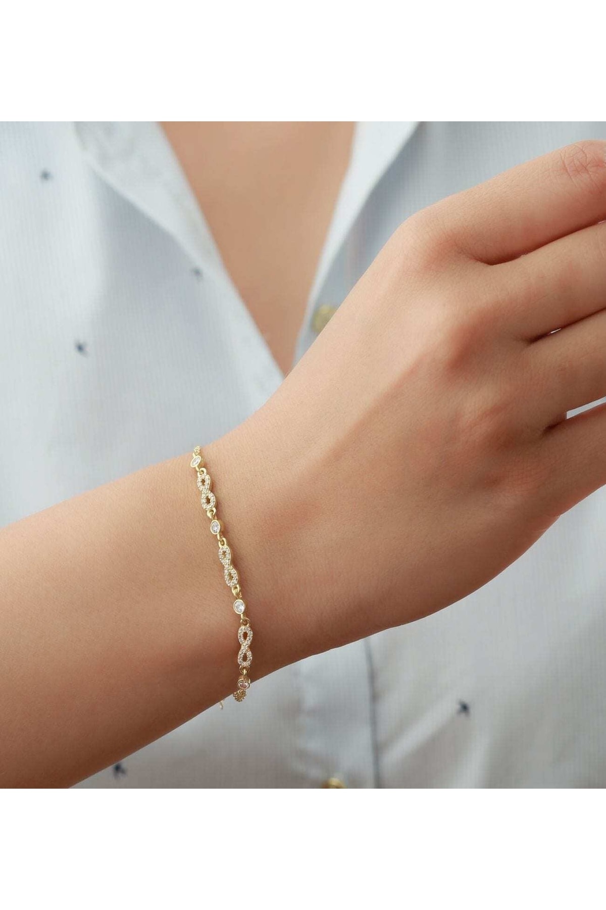 Silvano Jewelry 925 Ayar Gümüş Trend Bileklik - Görsel 2