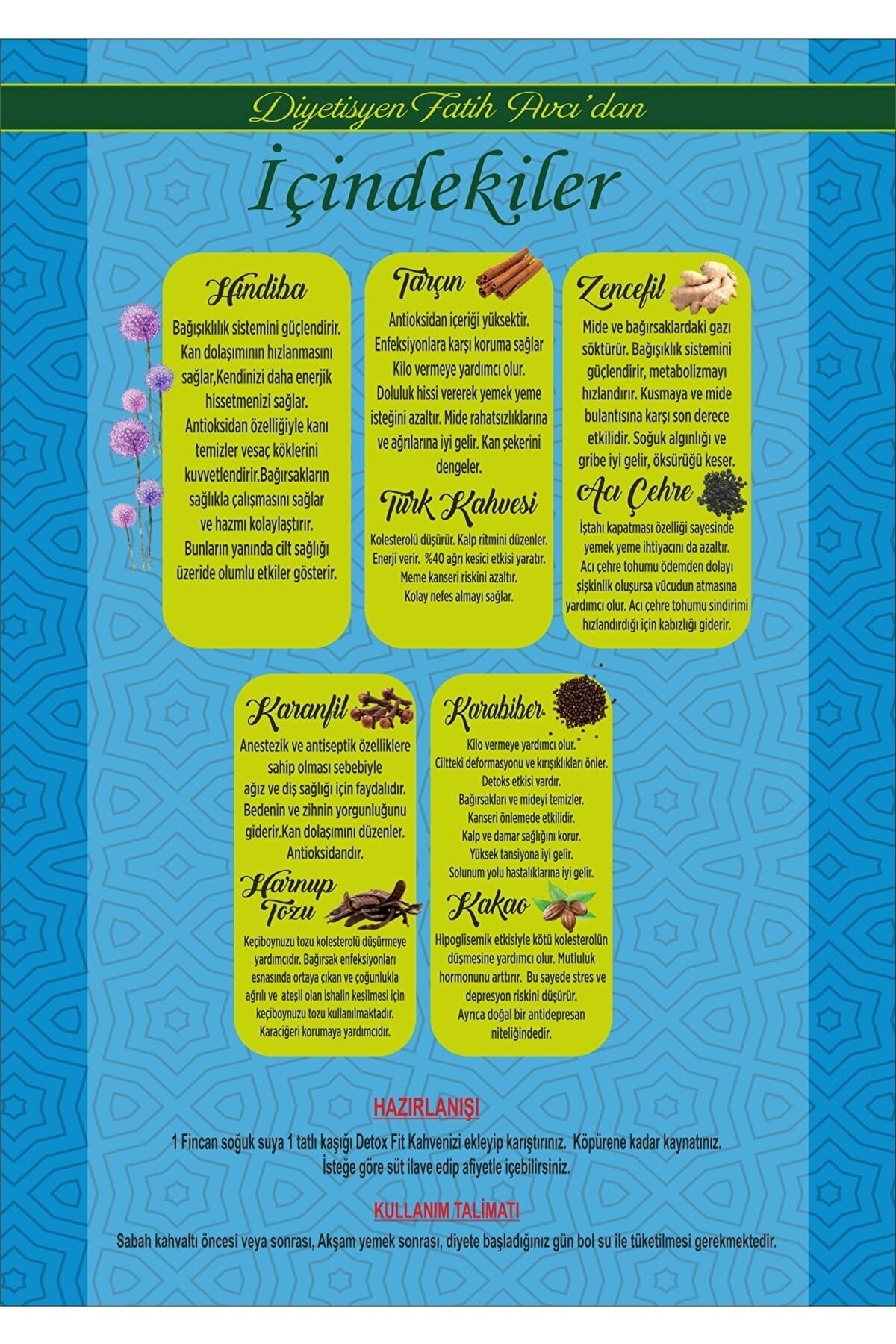 Kahve Dieta Turqualy Detoxfit Diyet Türk Si 100 Gr - Görsel 2