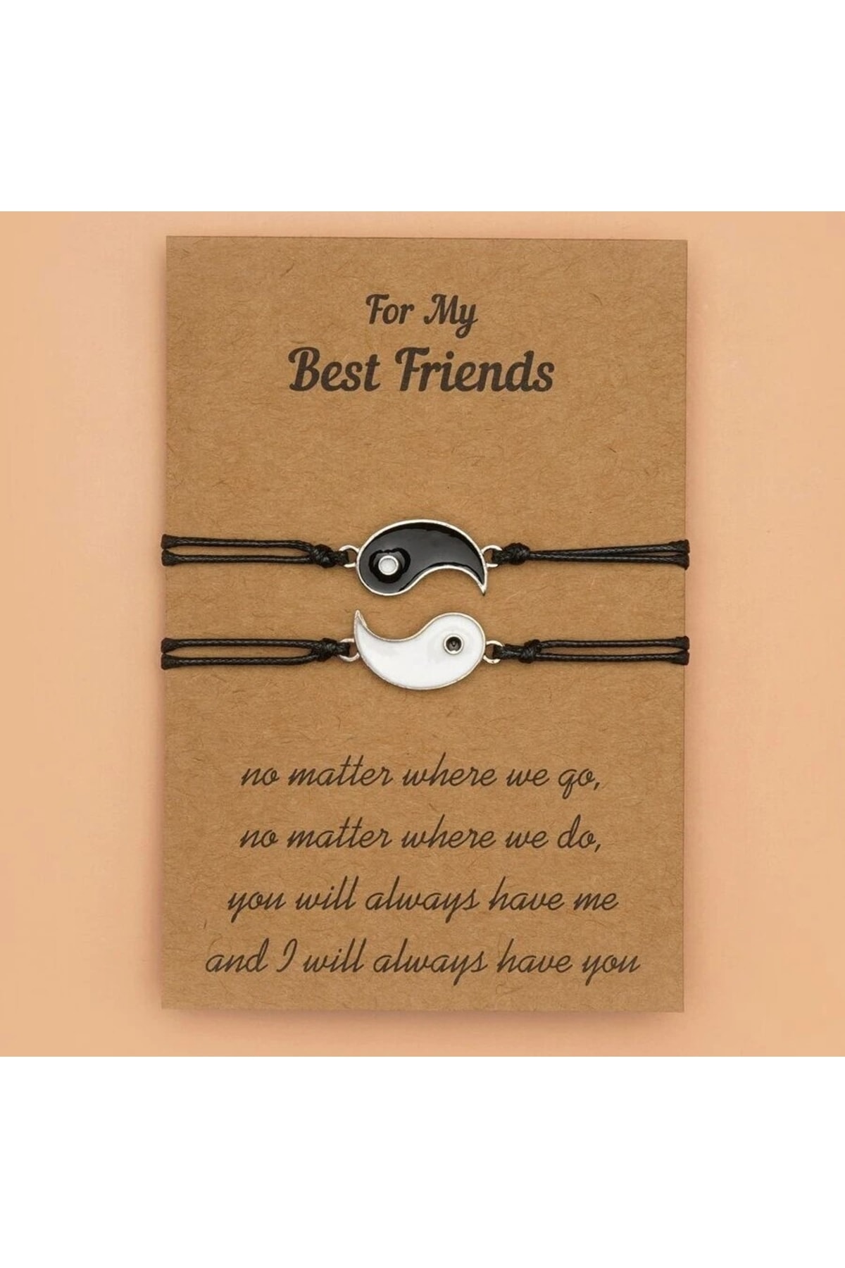 Dream Butik 2li Çift Bilekliği Yin Yang Arkadaşlık Best Friends Bileklik - Görsel 3