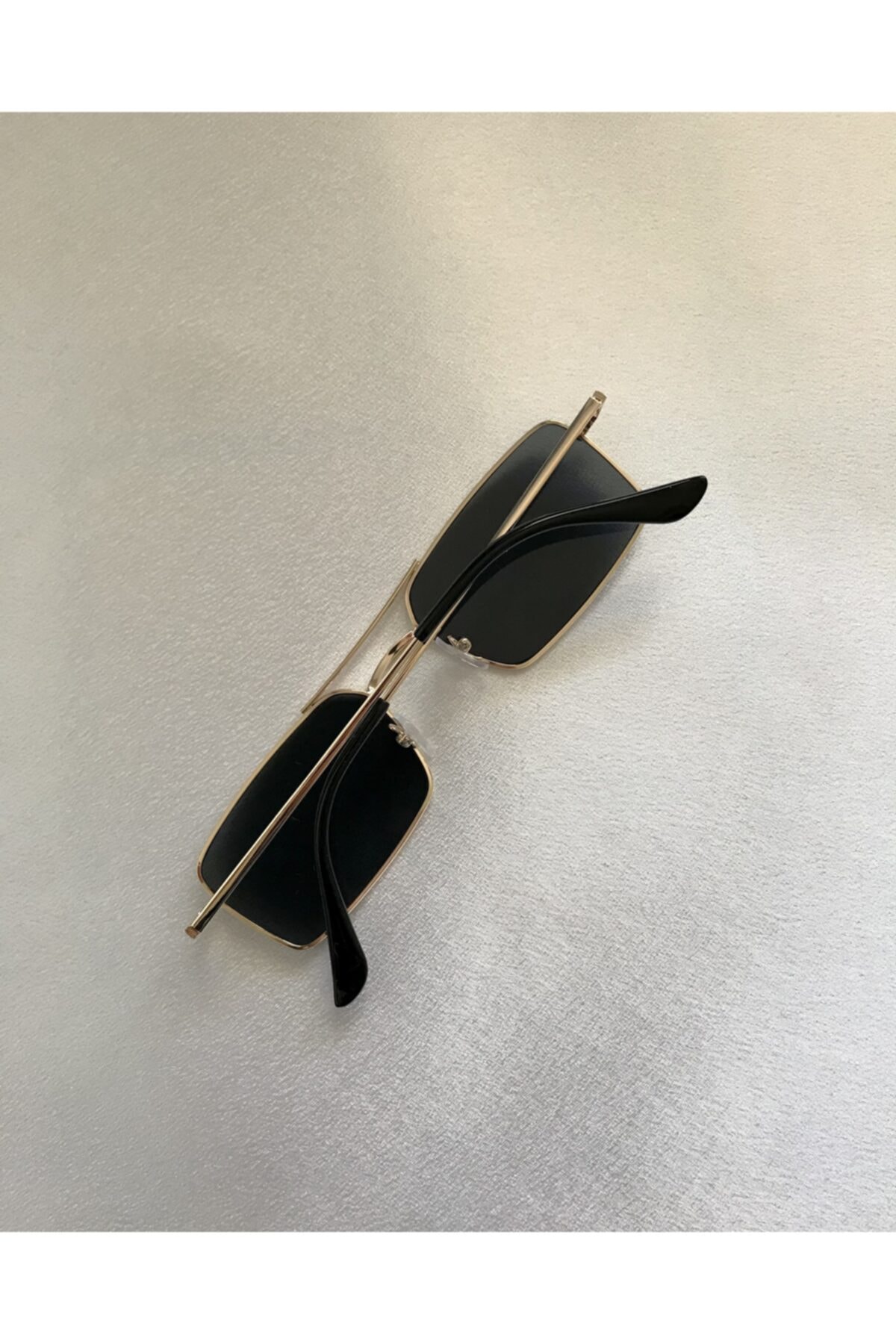 Genel Markalar Siyah Gold Dörtgen Gözlük - Görsel 3