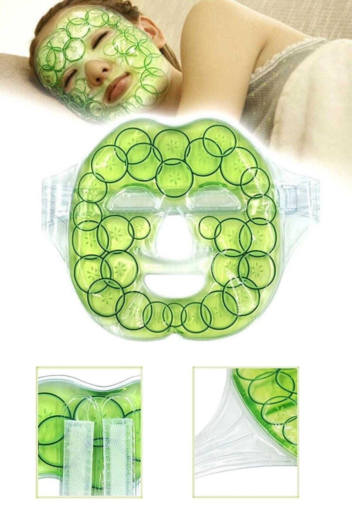 SİNKA Yüz Maske Jel Salatalık Canlandırıcı Sıcak Soğuk Kullanım Rahatlatıcı Jel Baş Ağrısı Vs - Görsel 3