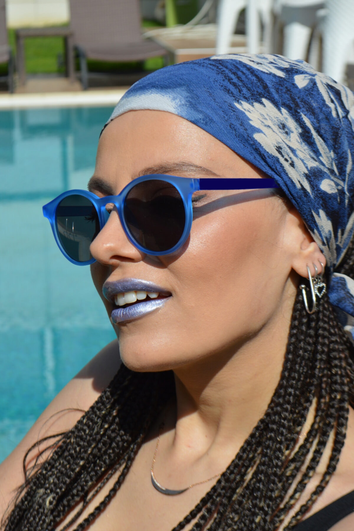 By Harmony Bh 2180 Mavi Unisex Güneş Gözlüğü - Görsel 3