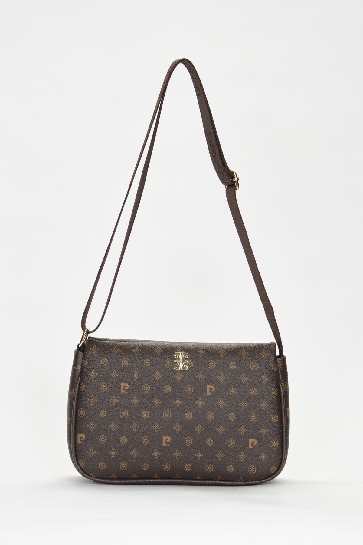Pierre Cardin Kahve Monogram Kadın Omuz Çantası 05PO22Y1550 - Görsel 2