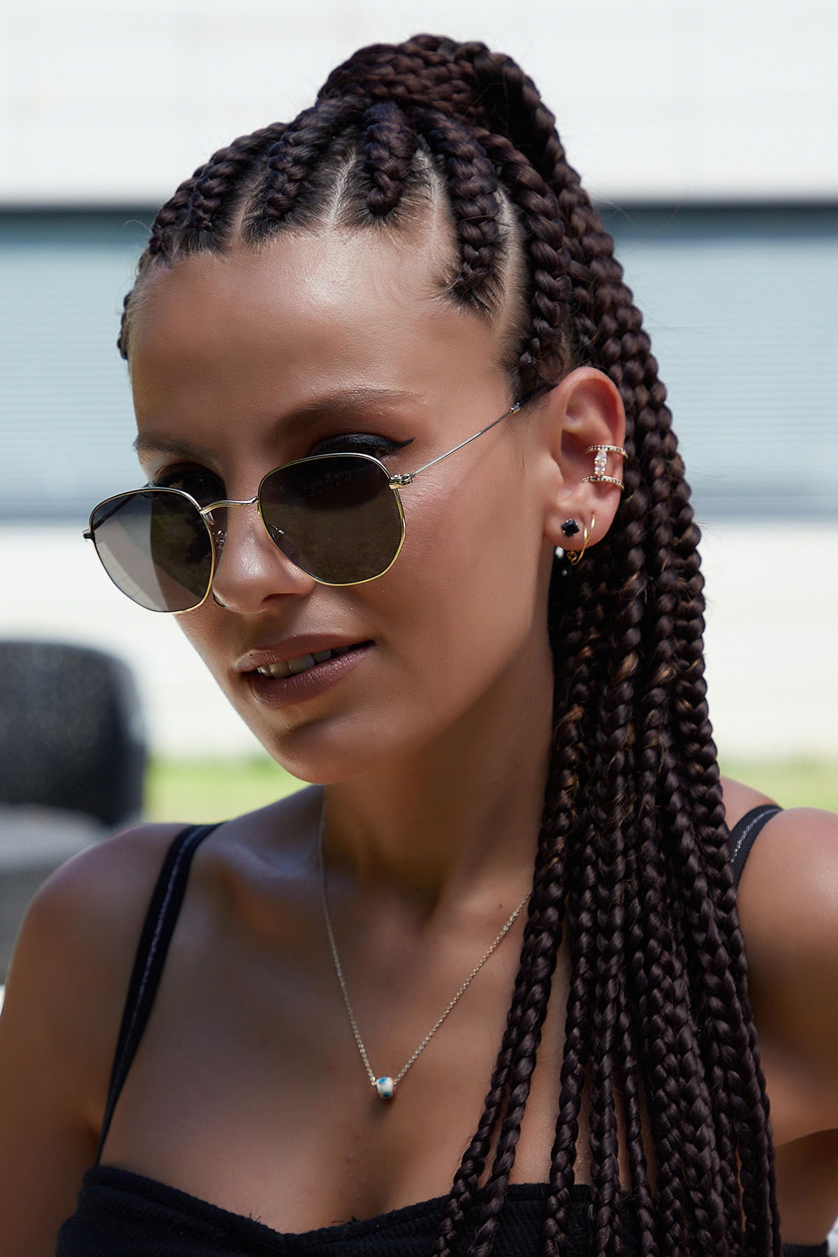 By Harmony Bh Db319 Gold Siyah Unisex Güneş Gözlüğü - Görsel 3