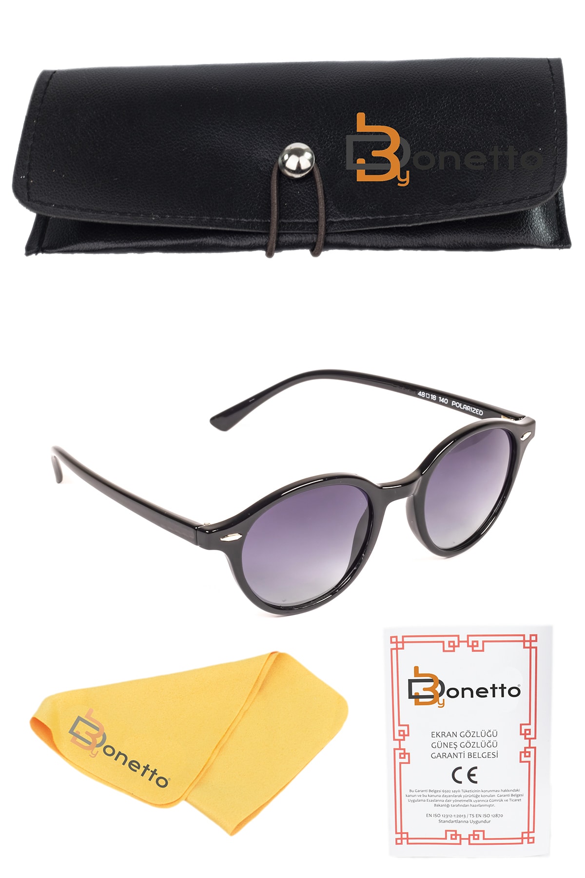 By Donetto Siyah Polarize Güneş Gözlüğü - Görsel 3
