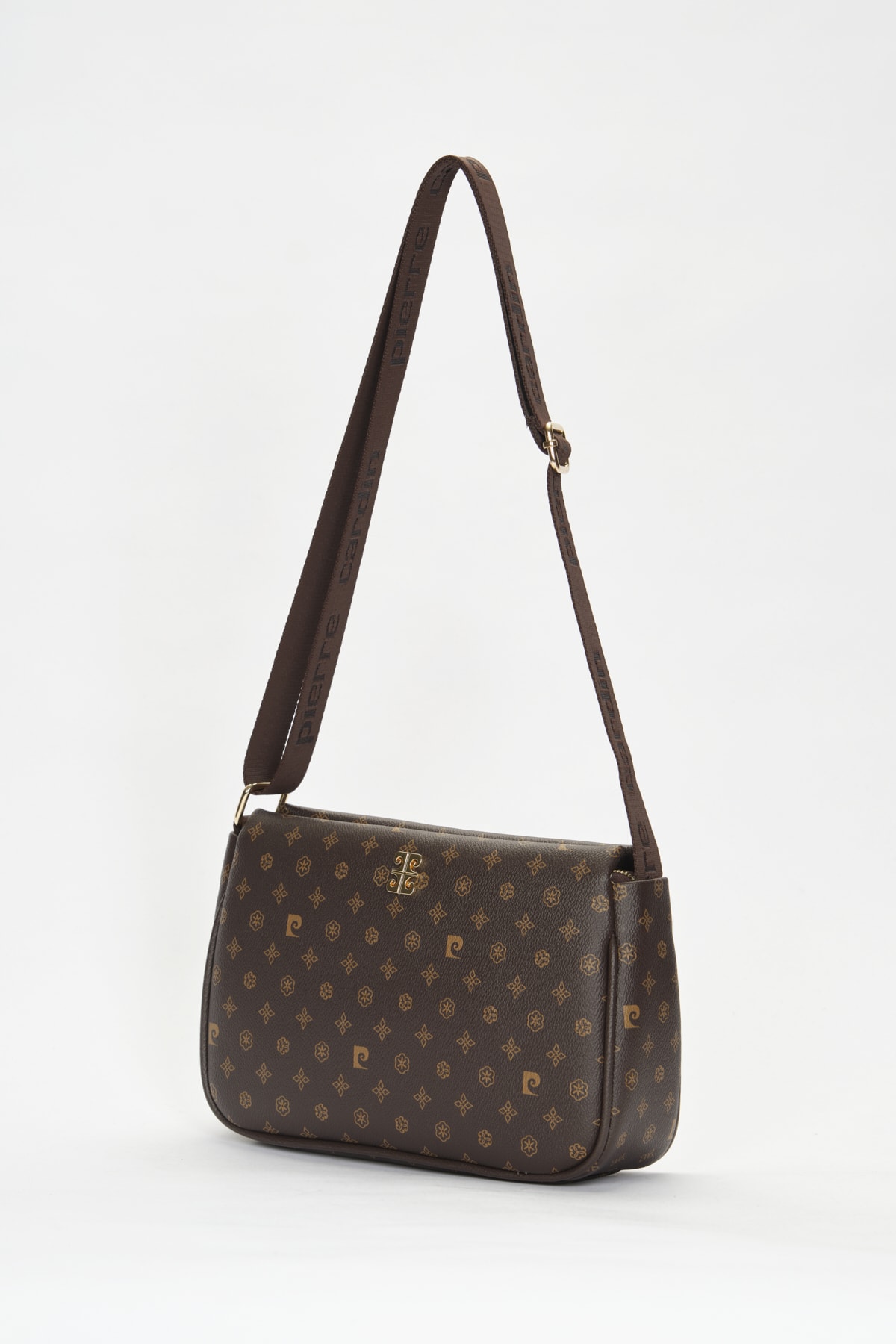 Pierre Cardin Kahve Monogram Kadın Omuz Çantası 05PO22Y1550 - Görsel 3