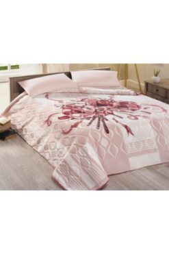 Sarar Manolya Çift Kişilik Battaniye 4 Kg - Pudra