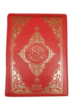 Seda Yayınları Seda Çanta Boy Fermuarlı Kaplı Kırmızı Kuranı Kerim