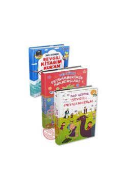 Timaş Çocuk 365 Günde Sevgili Kitabım Kuran Peygamberim Arkadaşları 3 Kitap Set - Nurdan Damla Timaş