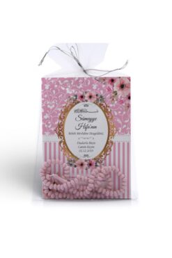 Mutluluk Atölyem Kız Bebek Için Pembe Çiçek Motifli Hediyelik Tesbihli Yasin Cüzü Kitabı Mevlüt Seti - 10’lu Paket