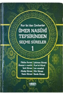 Yasin Yayınevi Kurandan Cevherler 1. Cilt | Ömer Nasuhi Bilmen Tefsirinden Seçme Sureler