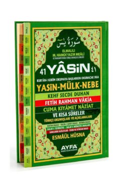 Ayfa Basın Yayın 41 Yasin Türkçe Okunuşlu Sert Kapak - Cami Boy - Ayfa